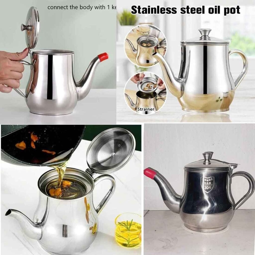 Premium 700ml Stainless Steel Oil Dispenser