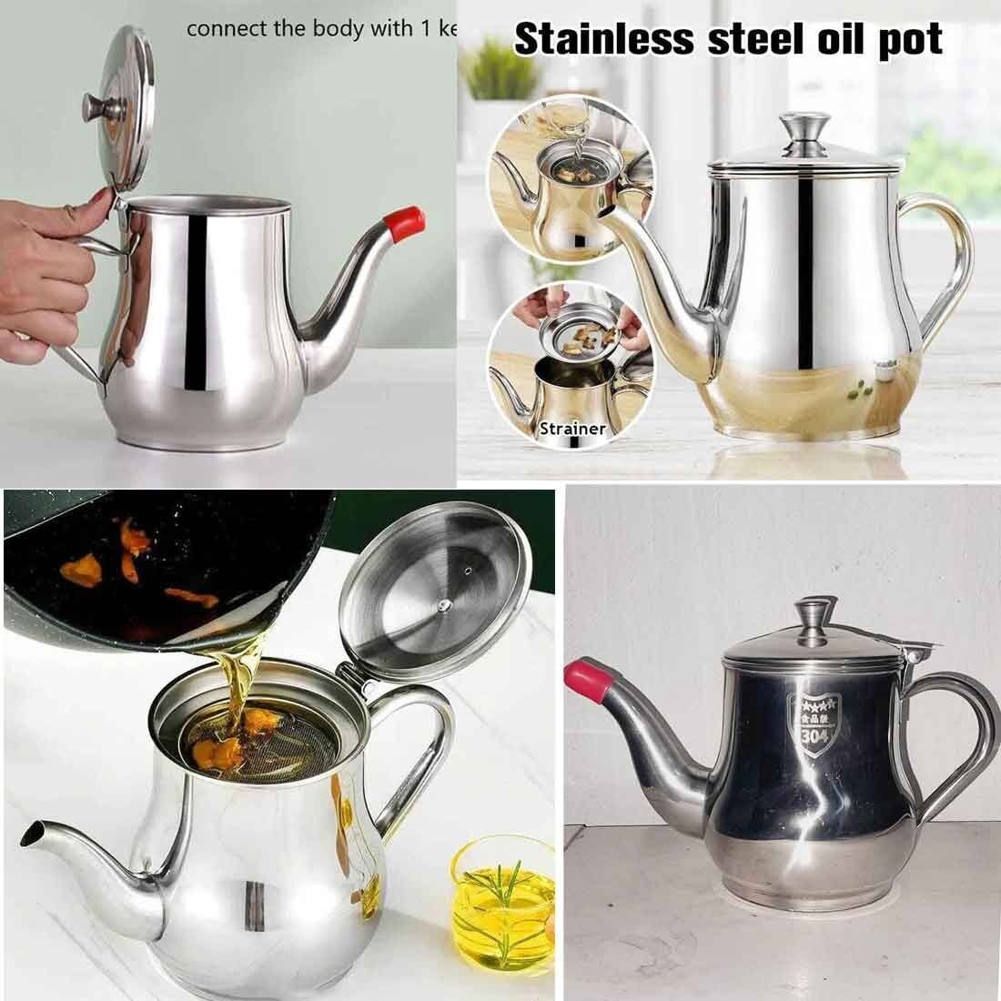 Premium 700ml Stainless Steel Oil Dispenser