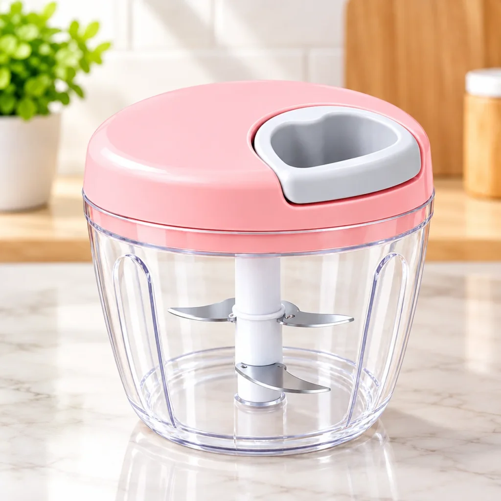 Manual 3-Blade Kitchen Chopper